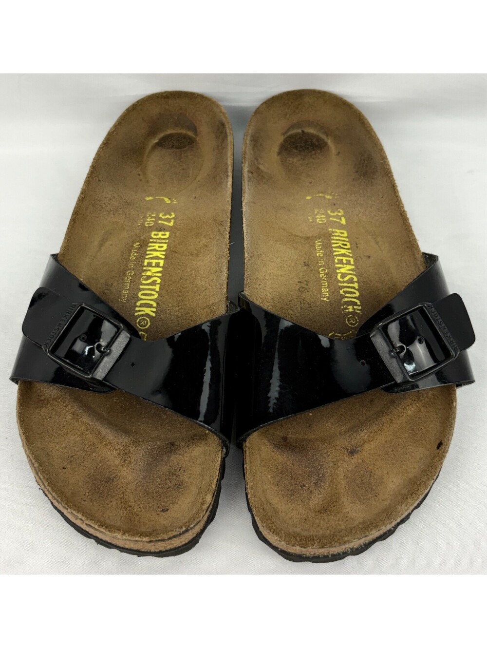 Birkenstock Madrid Black Single-Strap Size 37/US Size 6-6.5 Slides